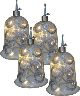 Produktbild von Näve Leuchten 4er-Set LED Dekoglas mit Lichterkette "GLOCKE" 4er-Set LED Dekoglas mit Lichterkette "GLOCKE" 4er-Set LED-Dekoglas mit Lichterkette "GLOCKE"