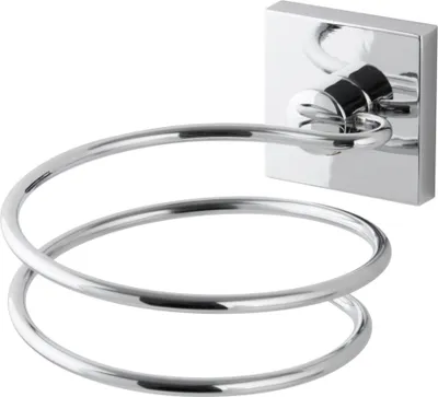 Produktbild von FACKELMANN Haartrockner-Halter MARE, verchromter Fönhalter, Wandhalter (Farbe: Silber)