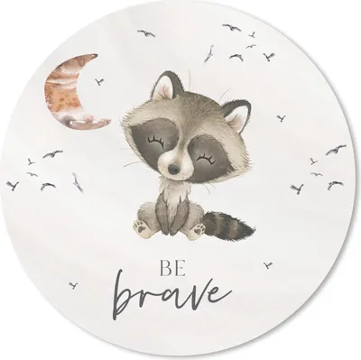 Produktbild von MuchoWow® Mauspad Mousepad Aquarell - Sei mutig - Zitate - Kinder - Jungen - Mädchen 20x20 cm - Mousepads - Maus Mat - Pad - Mausunterlage - Schreibtischmatte