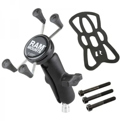 Produktbild von RAM MOUNTS X-Grip® Mittelarm-Handyhalterung mit Stangenhalterung