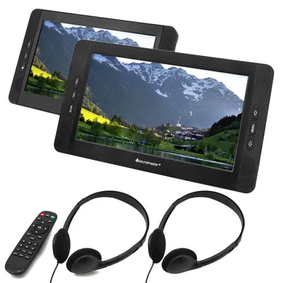 Produktbild von Soundmaster PDB1850SW, Tragbarer DVD-Player, Wand-montiert, Schwarz, DVD-Audio, DVD-Video, MP3, VCD, CD, CD-R, CD-RW, DVD, DVD+R, DVD+RW, DVD-R, DVD-RW, 25,6 cm (10.1")
