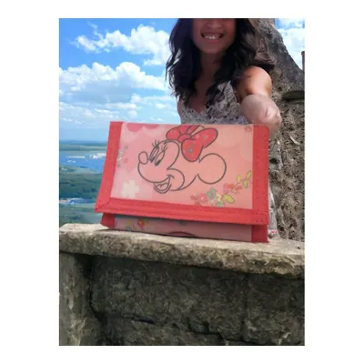 Immagine prodotto di Borsellino / portafoglio per bambini Minnie Mouse con fiori