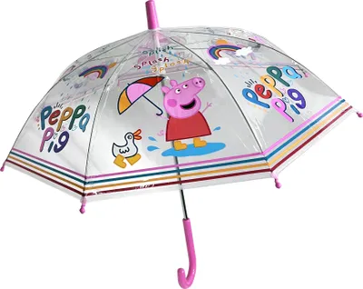 Produktbild von Chanos Peppa Wutz Pig Kinder Stock-Schirm Regenschirm