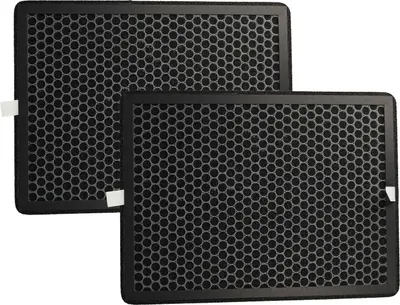 Produktbild von vhbw 2x Luftilter kompatibel mit Rowenta Pure Air Nanocaptur PUF3040F0, PU3030F0, PU3030 Luftreiniger - Kombifilter Aktivkohle + Allergy+