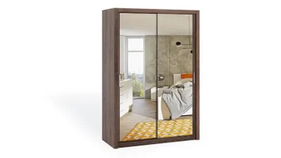 Obrázok produktu pre Skriňa s posuvnými dverami a zrkadlom 150 BRYAN - dub monastery