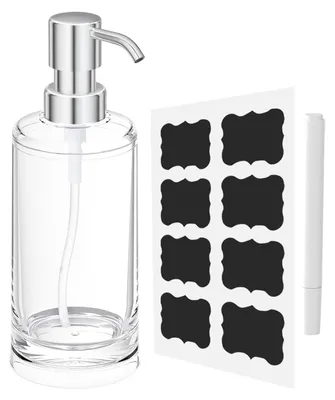 Image de Distributeur de savon - Transparent, en plastique - Pour la cuisine et la salle de bain