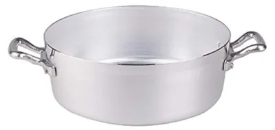 Niedrige Bratpfanne, BLTF-Aluminium, 26 cm, Silber/Schwarz