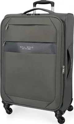 Obrázok produktu pre Textilný cestovný kufor ROLL ROAD ROYCE sivý, 66x43x26cm, 64L, 5019222 (medium)