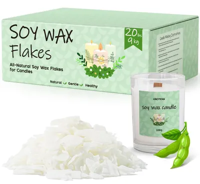 Obrázok produktu pre Sójový vosk vo forme vločiek na výrobu svieč, 9 kg, 100% prírodný