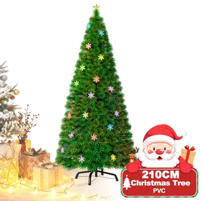 Sapin De Noël Artificiel Lumineux 64 Cm Avec LEDs à Changement De Couleur - Fibre De Verre, Montage Facile - Décoration D'intérieur Festive Et économe - 10