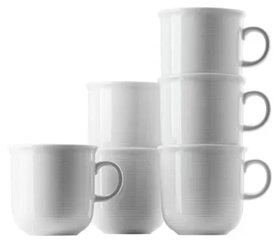 Produktbild von Thomas Trend weiss Becher mit Henkel 0,28 l Set 6tlg.