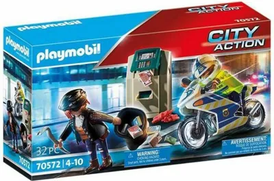 Produktbild von Playset City Action Police Motorbike PLAYMOBIL 70572 32 Stücke (32 pcs)
