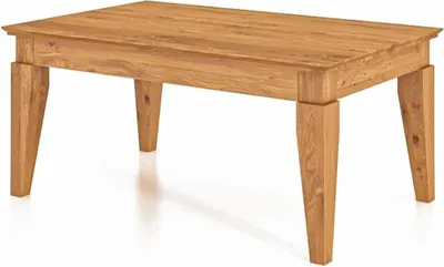 Produktbild von Couchtisch Sydo aus Wildeiche massiv 70x110x50 cm mit Holzbeinen