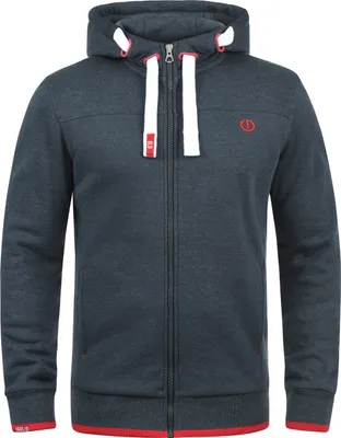 Produktbild von Solid SDBenjaminZip Herren Sweatjacke Kapuzenjacke Hoodie mit Kapuze Reißverschluss Kordelzug Baumwollmischung Regular fit