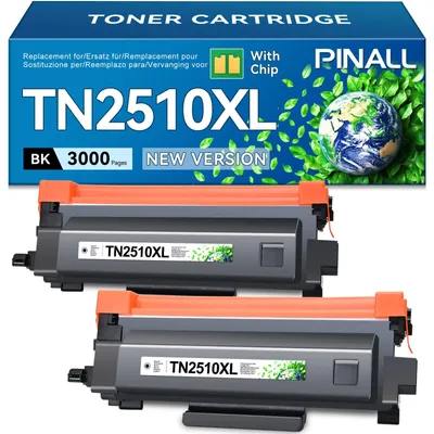 TN2510XL Toner 2er-Pack Schwarz, Kompatibel mit Brother
