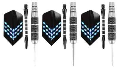 Produktbild von Dartpfeile mit Stahlspitze, robuste Wurfpfeile für den Match Game Club