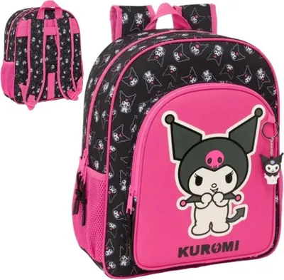 Produktbild von Schulrucksack Kuromi Schwarz Pink 32 x 38 x 12 cm