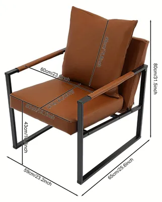 Obrázok produktu pre Kreslo – Pohodlné kreslo – Kreslo s podrúčkami – Kreslo na odpočinok – Ergonomický dizajn – Robustná oceľová konštrukcia