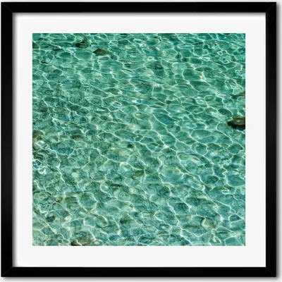 Produktbild von Bild - 50 cm x 50 cm - MDF - Rahmen, Wandkunst - Transparentes Wasser