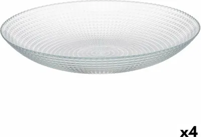 Obrázek produktu pro Sada transparentních skleněných talířů Generation 23 x 7 x 23 cm (4 kusy)