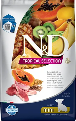 Produktbild von N&D Tropical Puppy Lamm small breed 5 kg
