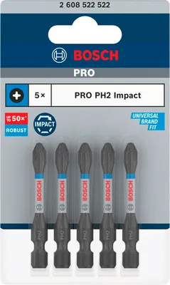 Image de Embout à impact Phillips PRO Bosch,55mm,5pcs