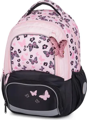 Obrázek produktu pro Oxybag Školní batoh - OXY NEXT Butterfly pink
