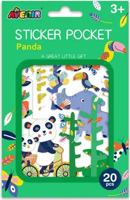 Obrázek produktu pro Samolepky Panda pro děti, roztomilý zvířecí design, 50 kusů