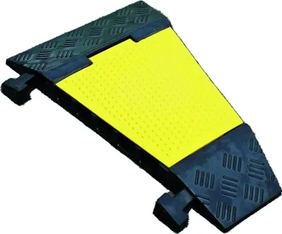 Produktbild von as-Schwabe Kabelbrücke Vollgummi 5 Kanal Bogen 30° bis 20t belastbar Kabelschutz