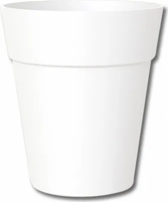 Image de Cache pot CAPRI ORCHIDE plastique blanc d14x15cm