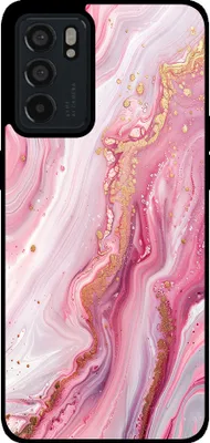 Produktbild von Smartphonica Telefon Fall geeignet für Oppo Reno6 5G mit Marmor-Druck - TPU zurück Abdeckung Fall Marmor-Design - Pink