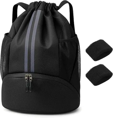 Produktbild von Sportrucksack mit Schuhfach, wasserdicht, 47x32x16 cm, mit Netzseitentaschen für Sport und Alltag