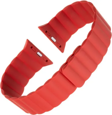 Image de FIXED Bracelet magnétique en silicone pour Apple Watch 38/40/41mm rouge