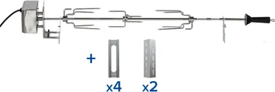 Produktbild von Campingaz Universal-Elektrogrillspieß-Kit Serie 3-4, hält 3 kg