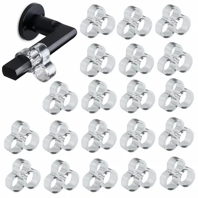 Image de Lot de 20 butoirs en silicone souples pour la protection des murs et des meubles