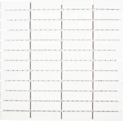 Produktbild von Keramikmosaik ST 320 29,1x30 cm weiß matt