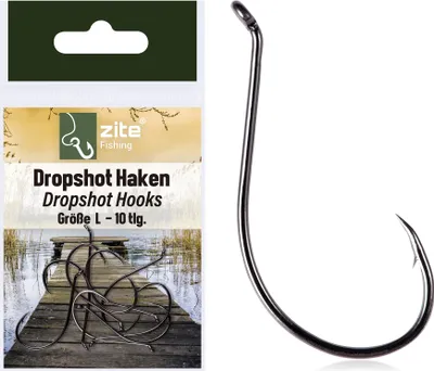 Produktbild von Zite Fishing Dropshot Haken Set Größe L 10 tlg.