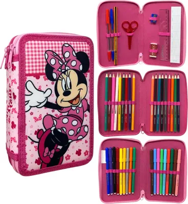 Immagine prodotto di Disney Minnie Lovely Charm Astuccio per matite a 3 scomparti