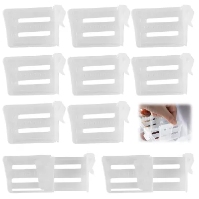 Kühlschrankteiler 10er-Set, ausziehbar 8–12 cm, PP