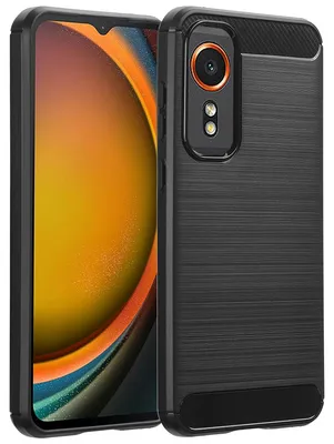Imagen del producto de Funda con acabado cepillado para Samsung Galaxy Xcover 7 - Negro