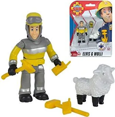 Produktbild von Simba Feuerwehrmann Sam Elvis und Schaf Zubehör Figuren 2er-Pack