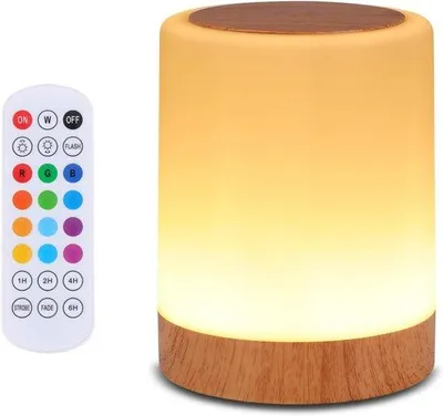 Image de Lampes de chevet à intensité variable, lampes de table rechargeables par USB, lampe de chevet télécommandée, idéales pour la chambre à coucher et le salon