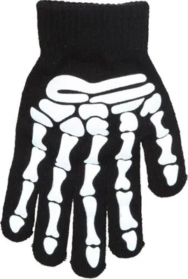 Produktbild von 1 Paar Skelett Knochen Handschuhe Karneval Fasching Halloween Party Cosplay