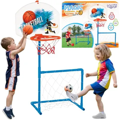 Obrázok produktu pre Sada Woopie 2 v 1: basketbalový kôš + lopta