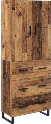 Immagine prodotto di Credenza con cassetto 2 pcs Legno vecchio 69,5 x 34 x 180 cm