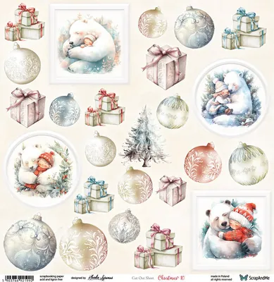 Image de SCRAPandME 30x30cm recto papier scrapbooking 250g, Christmas 10