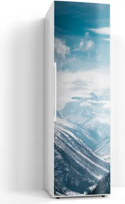 Produktbild von DEQORI Magnetmatte Kühlschrank beschreibbar 60x200 cm 'Alpenmajestät' Magnetfolie