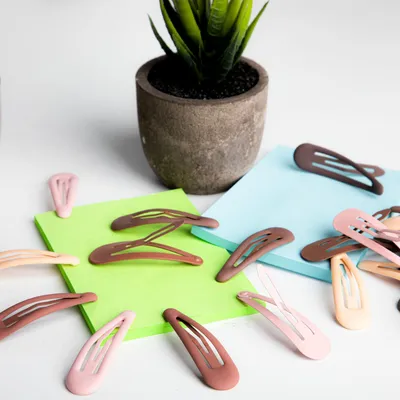 Produktbild von 30 Stück Haarspangen Mädchen - 5 cm Haarclips für Mädchen mit BoxSnap Haarspangen für Kinder