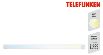 Obrázok produktu pre Lineárne svietidlo Telefunken CCT, 120 cm, 33 W, 3650 lm, biele