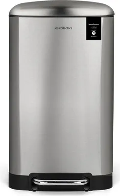 Produktbild von Les Collectors Pedal-Mülleimer N°800er/ 40 L/ rechteckig/ leises Schließen/ herausnehmbar/ Edelstahl